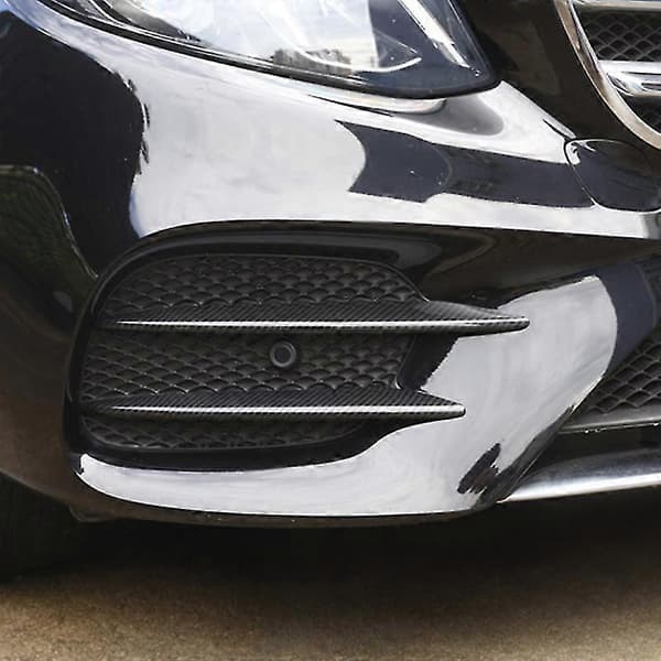 Kulfiber Frontkofanger Læbe Splitter Spoiler Tågelygter Trim Sticker Til E Klasse W213 E200 E300 E4