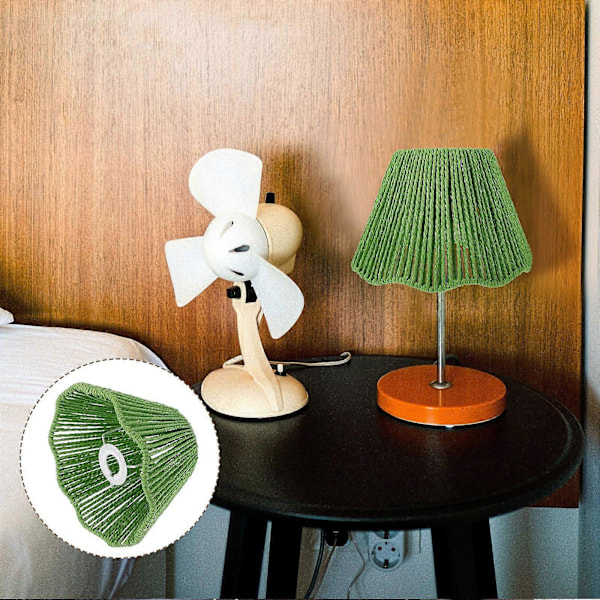 Papir Reb Vævet Lampeskærm Universal E27 E14 Lampeskærm Dekoration Bordlampe Cover