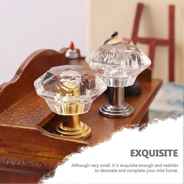 2 stk. Mini Loftlampe Imitation Hængelampe Simulation Miniature Møbler
