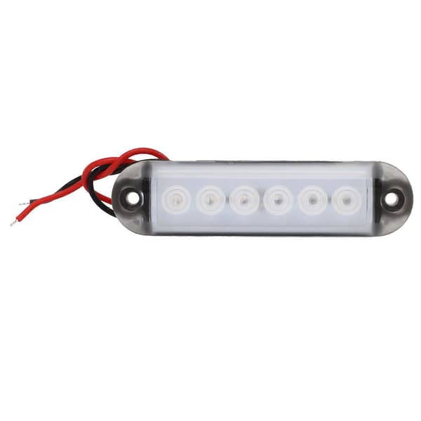 4 stk. LED interiør sidemarkeringslys 12V Stabilt PC-materiale egnet for bobiler, skip og yachter