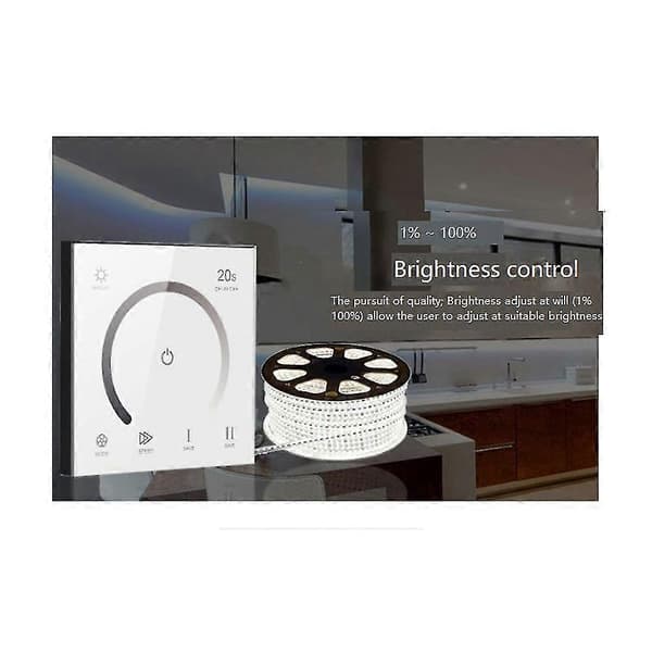 86 Sty Touch Panel Switch Dc12v 24v Kontroller Ljusdimmer Enkelfärgad/ct/rgb/rgbw Led Strip Vägg