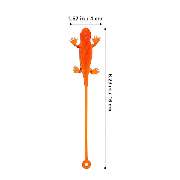 5 stk. Lizard Legetøj Klæbrig Lizard Strækbar Lizard Legetøj Squishy Legetøj Lizard Figurer Strækbare Dyr Party Taske Fyld