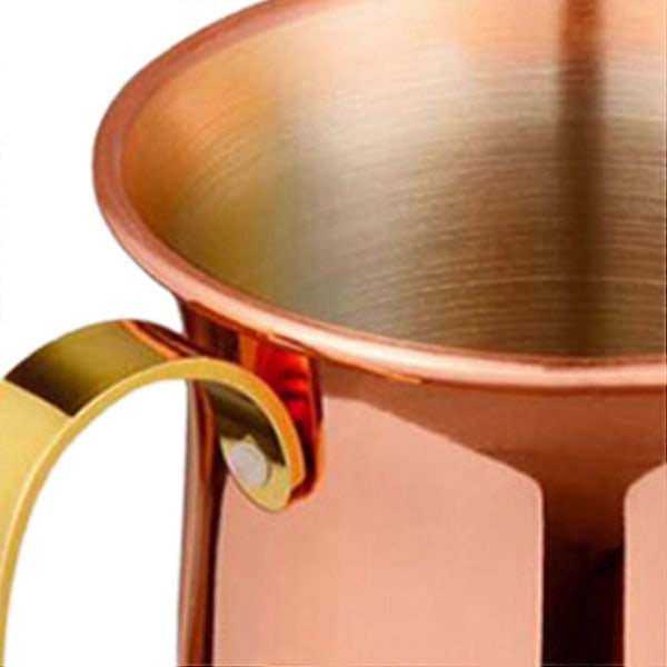 5x Ruostumattomasta teräksestä valmistettu olut-/maitomuki, käsintehty Moscow Mule -kuppi, Moscow Mule, juoma-astiat