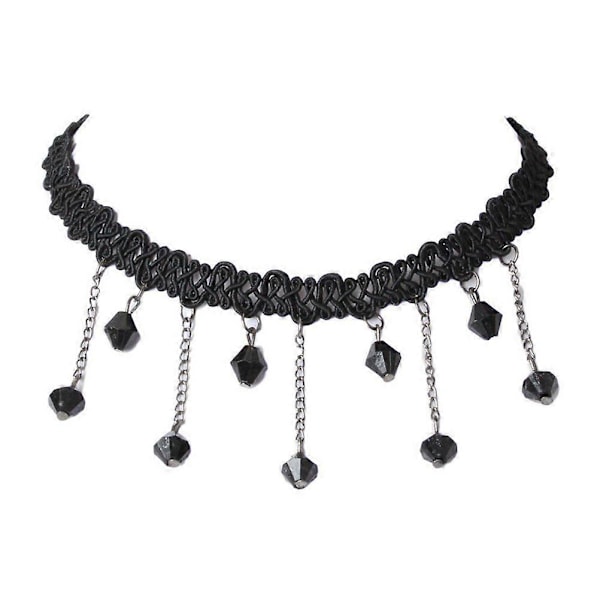 4 stk. Dame Blonde Choker Halskæde med Forlænget Kæde