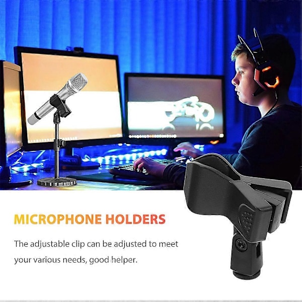 6 stk. Mikrofonklips Mikrofonholder Universal Mikrofonklips Holder