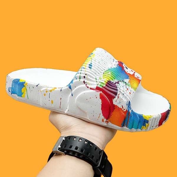 Tofflor herr ytterkläder sommar sport kokosnöt tramp känsla halkfria mjuka sulor flip-flops utomhus strand tjock sula sandal 2025black 45-46