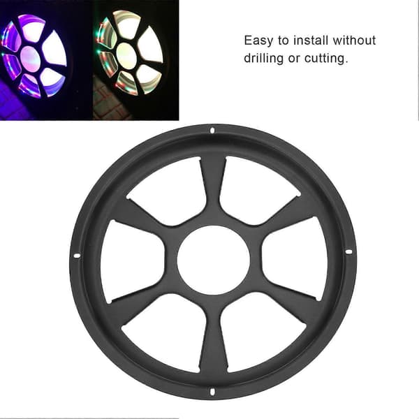 Kaiuttimen suojusverkko pyöreä suojaava musta pölytiivis subwoofer-lisävaruste