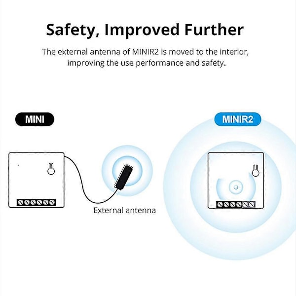 10 stk. Mini- Smart Wifi Switch Fjernbetjening Tovejs Kontrol Timer Diy Switch Via Ewelink App Stemmestyring