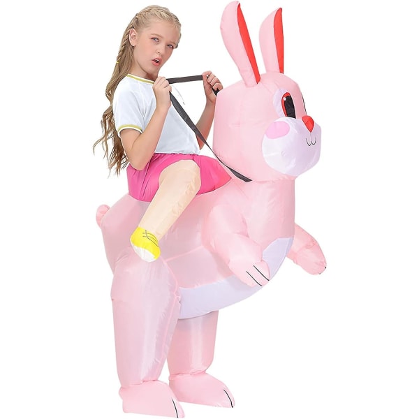 Puhallettava pääsiäispupu ratsastuspuku Cosplay-asu puolipituinen puku juhlava lahja puhallettava lelu puhallettava apina B