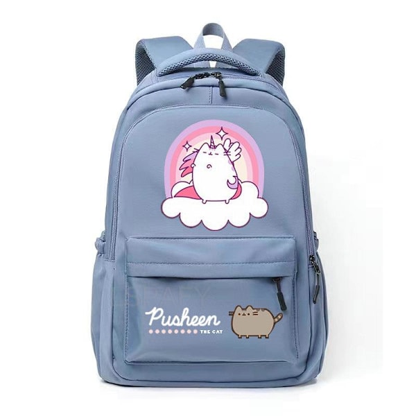 Kawaii Tjock Katt Ryggsäck Mode Canvas Ryggsäck för Kvinnor style 12