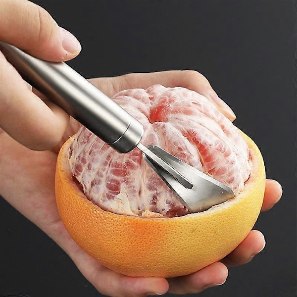 Appelsin Skræller Rustfri Buet Håndtag Rustfrit Stål Let At Bruge Citrus Skrællere til Hjemmet