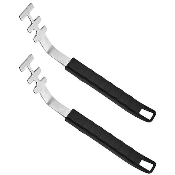2 stk. Grillristløftere i rustfritt stål Grillnett Griper Utendørs Grill Griper