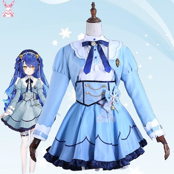 Warrior Cosplay Kostym För Nijisanji Vtuber Gawr Gura Cap M