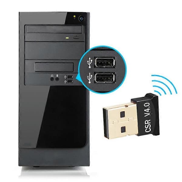Mini 4.0 USB Bluetooth-kompatibel Lydadapter Mottaker for Laptop Windows 8/10 Mac Linux