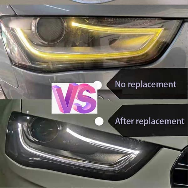 Drl Guide Strip Til- A4l B8 Pa 2013-2015 Dag Kørerør Bil Dagkørsel