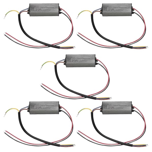 5x 30w LED Driver Konstant Strøm Driver Strømforsyning Transformator Vanntett