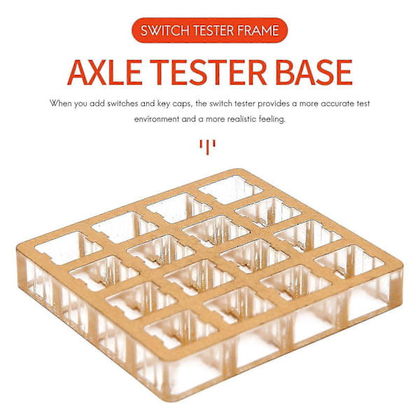 16 Tasters Akryl Brytertester Base Testeverktøy For Cherry For Gateron Zealio For Kailh Box Brytere