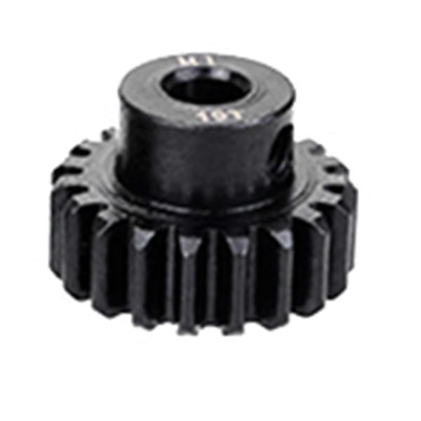 M1 5mm 19t Sort Stål Metal Pinion Motor Til 1/10 Rc Modelbil