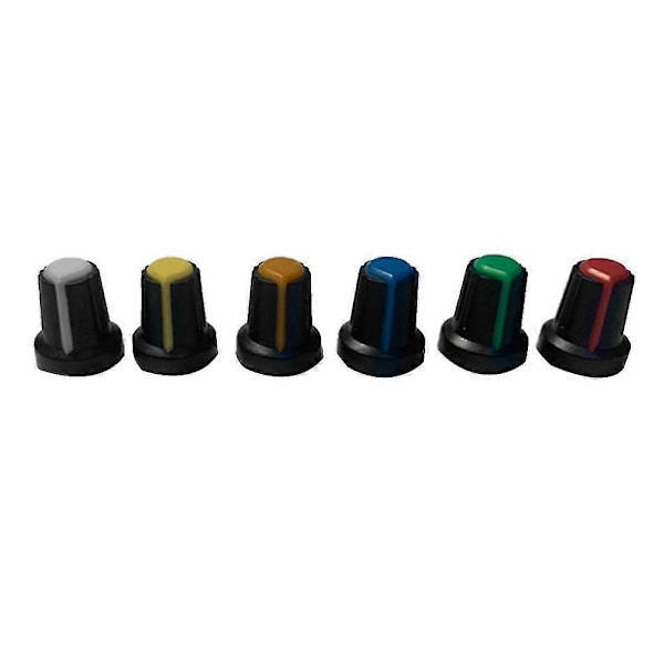 120 st Potentiometerknoppar Kit Knoppar Lock 6mm Diameter Axel Hål Potentiometerknoppar Lock