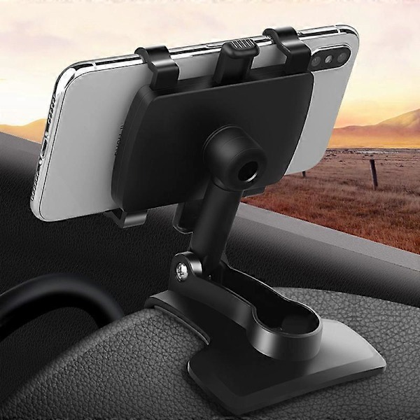 Biltelefonholder Multifunksjonell Justerbar Universal Dashbord Biltelefon Klips Feste Stativ GPS Display Brakett for Navigasjon