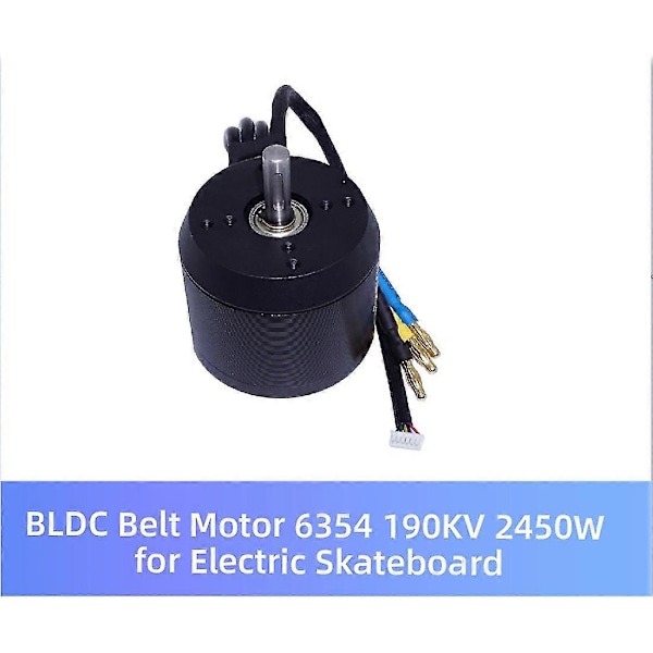 Børsteløs sensorstyret motor til elcykel/skateboard BLDC remmotor 6354 190kv 2450w aksel 8mm Fo