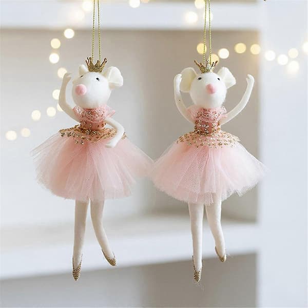 Ballet Mus Dukke Julepynt Søde Figurer Jul B