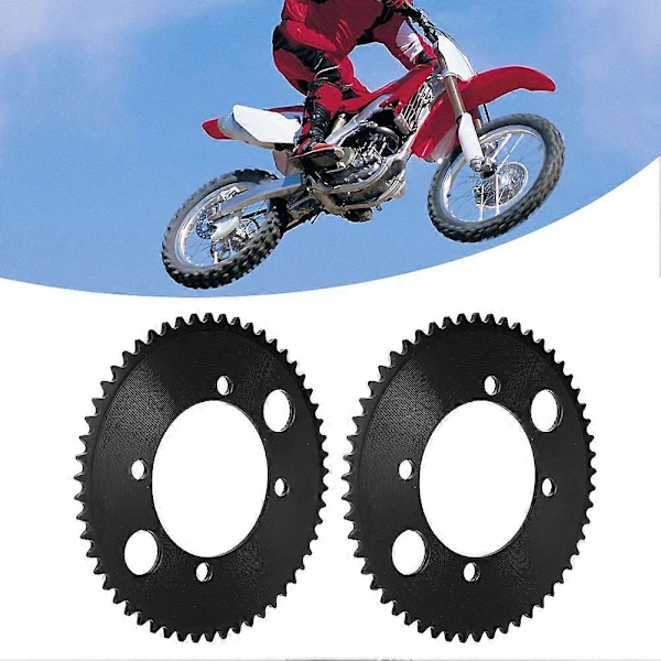 2 kpl 25H 55T 54 mm hammaspyörä takana sopii 47cc 49cc minimoottoripyörään ATV Quad Bike musta