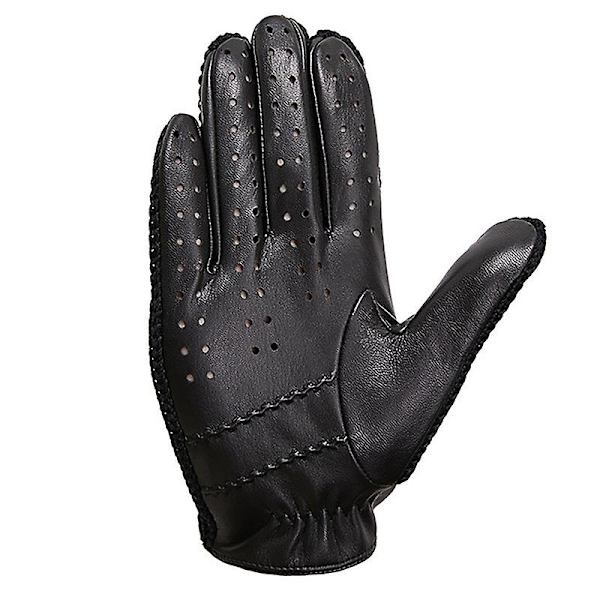 Evago Touchscreen Äkta Läderhandskar Herr Halkfria Motorcykelhandskar Getläder BLACK L
