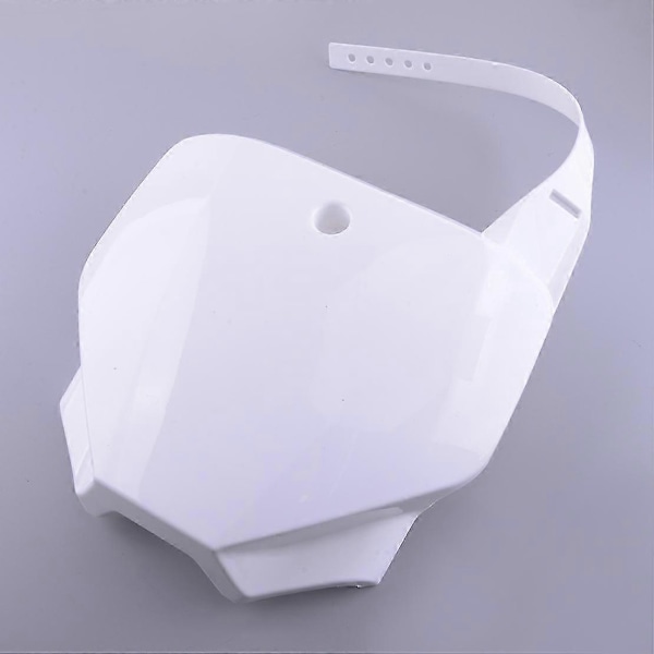 Hvid Motorcykel Frontnummerplade Passer til Honda CRF150F CRF230F 2003 2004 2005 2006 2007 2008 2009 2010 2011- FNP-09-WT