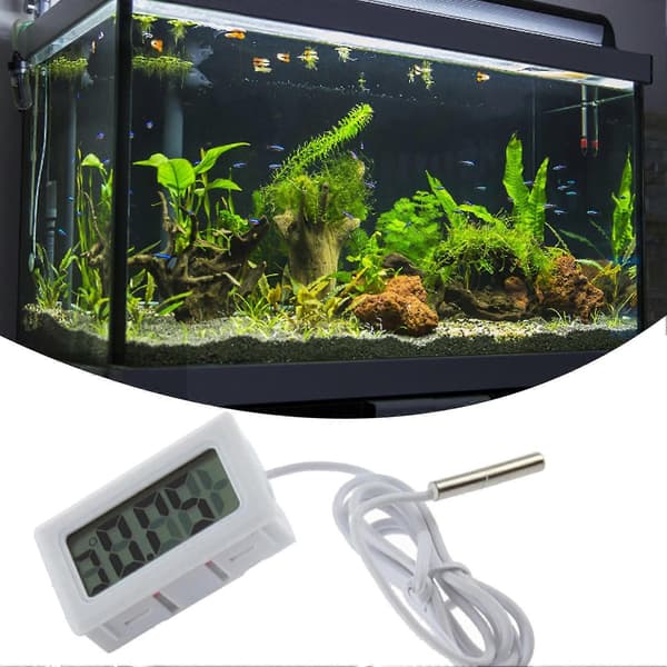 Fiskeakvarium Vannkjøler 2m Probe LCD Mini Digitalt Termometer Temperaturtester