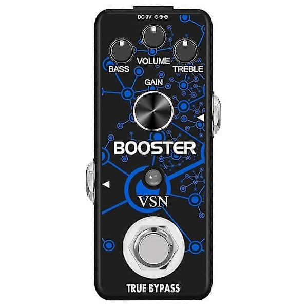 Gitar Booster Effektpedal Analog Boost Effektpedaler För Elgitarr Ren Clean Mini Boost