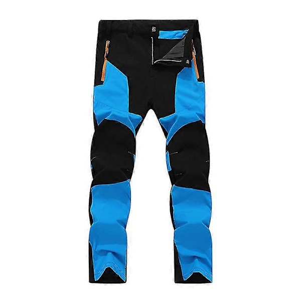 Miesten tuulenpitävät, vedenpitävät, hengittävät ja nopeasti kuivuvat ulkoiluhousut BlackBlue 4XL