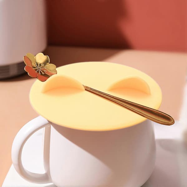 Glas Kopplock 6 st Öra Silikon Anti Damm Kopplock Te Mugg Topplock För Kaffekoppslock För