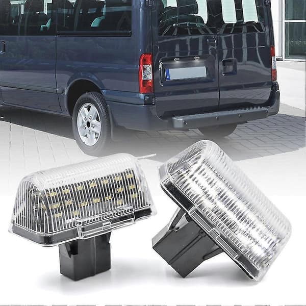 2 stk. til Transit MK6 MK7 -2013 til Transit Connect 2002-2013 4388111 LED nummerpladelys