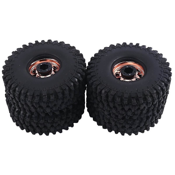 120mm Metall 1.9 Tommers Beadlock Felg Hjulnav Dekk For 1/10 Rc Crawler Bil 4 Axial Scx10,1