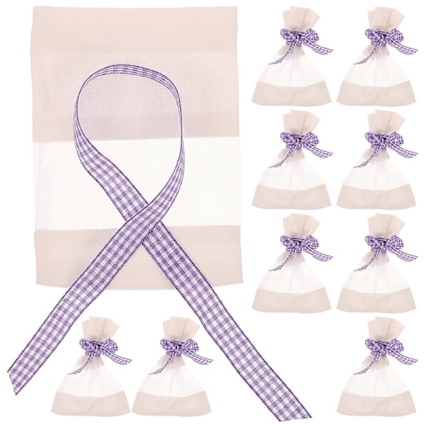 10 stk. Mesh Lavendelposer Tomme Lavendelposeposer DIY Tomme Duftposer