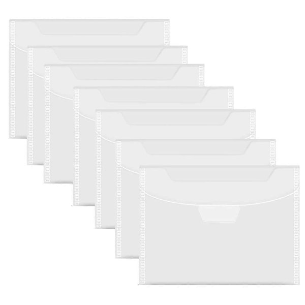 20 stk Klart Stempel- og Diesoppbevaringspose Gjenlukkbar Oppbevaringslomme Konvoluttveske For DIY Scrapbooking