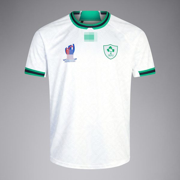 2023 World Cup Irland hemma/borta kortärmade rugbykläder Away L