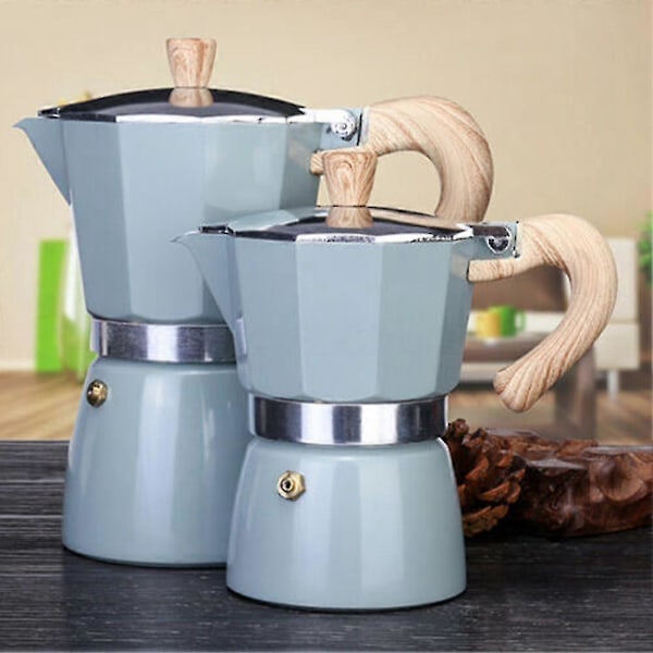 Espressokande i italiensk stil af aluminium, perkolator, kogepladekedel Green 300ML
