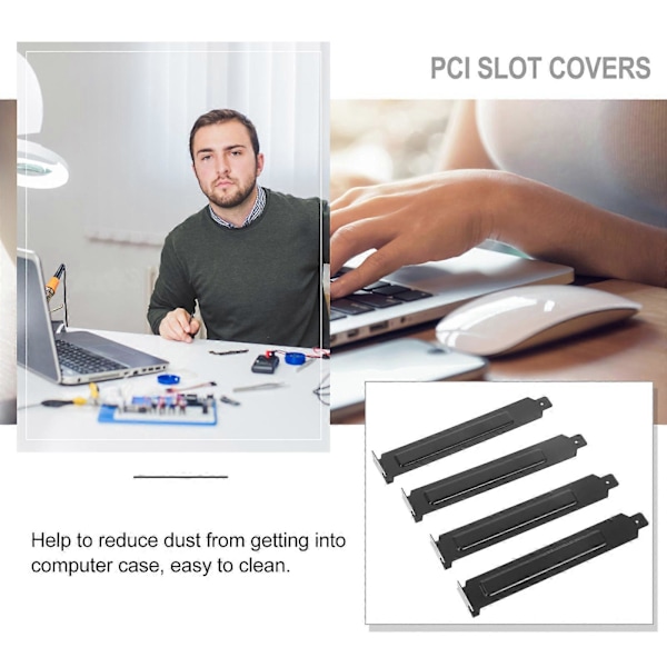 20 stk. PCI Slot Dæksel PC Kabinet Blændplade Erstatning Computertilbehør