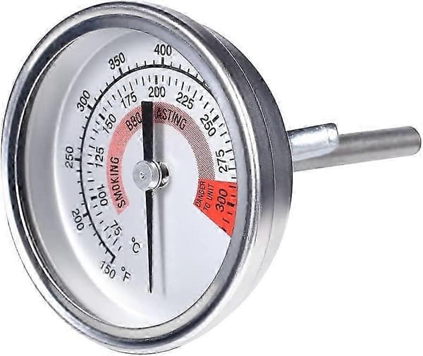 Rustfrit Ovntermometer Grill Røgeovn 75 til 300 og 150 til 600 (Type B 300C)