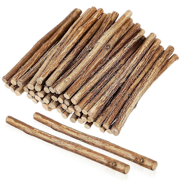 50 stk. træpinde til hobby Natural Style Grene Craft Log Pinde Rustikke boligdekorationer