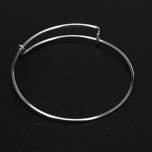 60 Stk. Ekspanderbare Armbånd Justerbare Wire Blank Armbånd For Kvinner DIY Smykkefremstilling