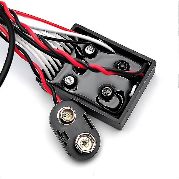 3-bands EQ förförstärkarkrets Gitarr Dubbel Potentiometer för Aktiv Basgitarr Pickup 5 Kontrollknappar Gu
