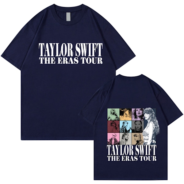 Taylor Swift Fan T-paita Painettu T-paita Paita Pusero Aikuisten Kokoelma Lahja navy blue L