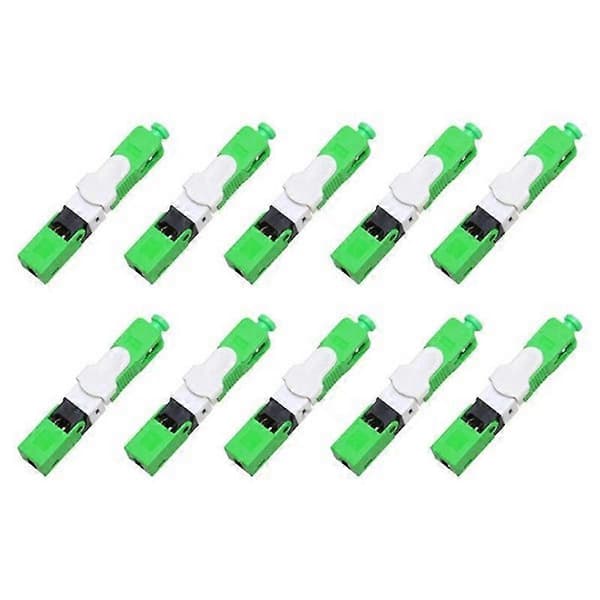 10 stk. FTTH ESC250D SC// Single-Mode Fiber Optic Quick Connector FTTH SM Optisk Hurtigstik
