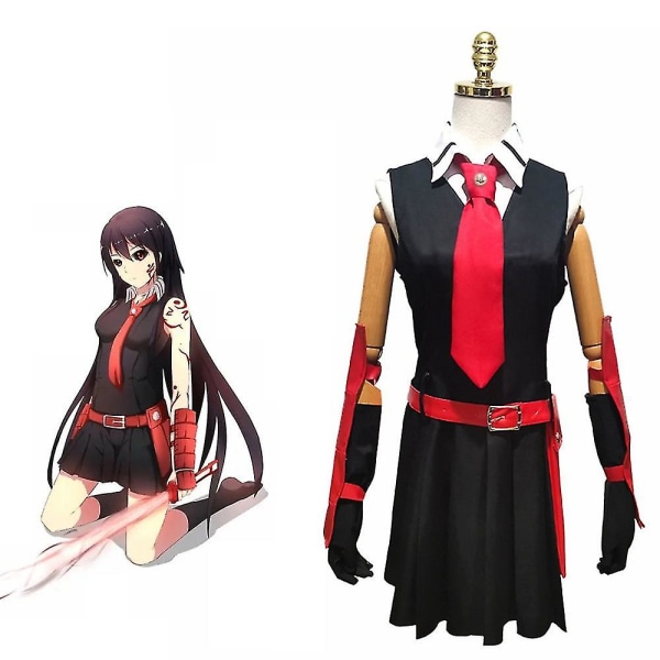 Akame Ga Kill! Cosplay kostymer Halloween julfest Set Uniform kostymer Female M