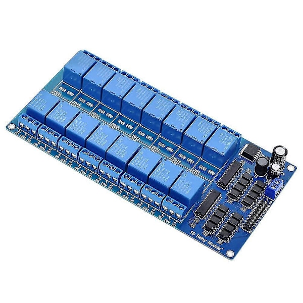 16-kanavainen 12 V:n relemoduuli optoerottimella, matalan tason liipaisinlaajennuskortti Raspberry Pi:lle