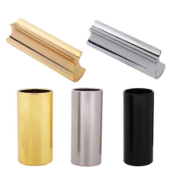 Gitarr Slide Tone Bar Slider Kit Zinklegering Glidande Gitarr Tone Bar För Gitarr Ukulele Stränginstrument