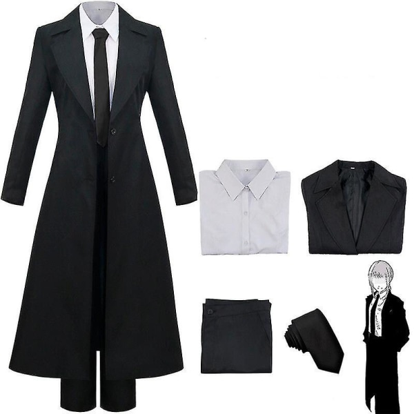 Motorsågsman Makima Cosplay Kostym Anime Outfit Uniform Kvinnors Jacka Kostym Set M